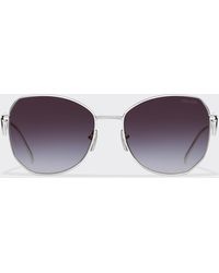 Prada - Sunglasses With Triangle Logo - Lyst