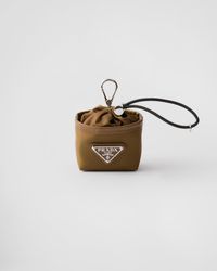 Prada - Re-Nylon Mini Pouch Bag Charm - Lyst