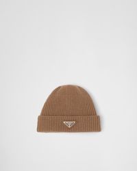 Prada - Wool-Cashmere Beanie - Lyst