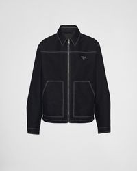 Prada - Technical Fabric Blouson Jacket - Lyst