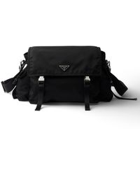 Prada - Explore Re-Nylon And Leather Crossbody Bag - Lyst