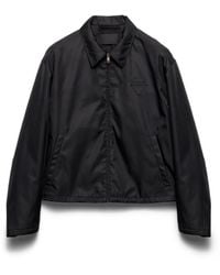 Prada - Triangle-Patch Zipped Jacket - Lyst