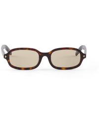 Prada - Sunglasses With The Iconic Metal Plaque - Lyst