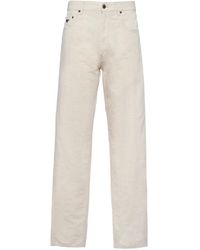Prada - Pantalones Vaqueros De Cambray Con Cinco Bolsillos, Hombre, Talla - Lyst