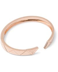 Prada - Eternal Gold Bangle Bracelet In Pink Gold - Lyst