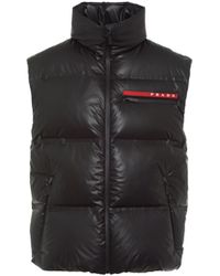 Prada - Light Re-Nylon Down Vest - Lyst