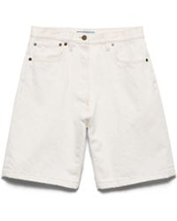 Prada - Old Denim Bermudas - Lyst