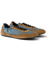 Prada - Collapse Re-Nylon And Suede Sneakers - Lyst