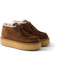Prada - Suede Chukka Boots - Lyst