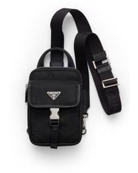 Prada - Re-Nylon And Saffiano Leather Smartphone Case - Lyst