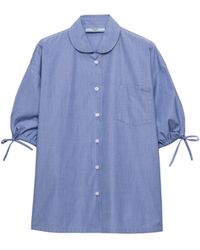 Prada - Fil-À-Fil-Hemd, Damen, Größe - Lyst
