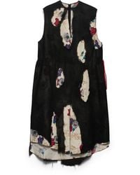 Prada - Devoré Georgette Dress - Lyst