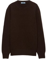 Prada - Wool And Cashmere Crew-Neck Sweater - Lyst