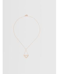 Prada - Eternal Gold Cut-out Pendant Necklace In Yellow Gold - Lyst