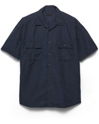 Prada - Camisa En Mezcla De Algodón, Hombre, Talla - Lyst