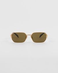 Prada - Sunglasses With Triangle Logo - Lyst