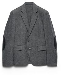 Prada - Single-Breasted Wool Jacket - Lyst