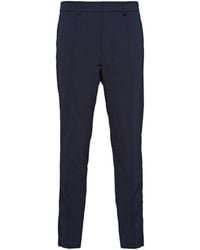Prada - Klassische Hose Mit Triangel-Logo - Lyst