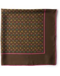 Prada - Printed Twill Scarf 90 - Lyst
