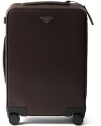 Prada - Saffiano Leather Trolley - Lyst