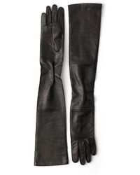 Prada - Leather Long Gloves, Size 8 - Lyst