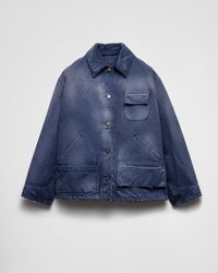 Prada - Veste De Camionneur En Toile - Lyst