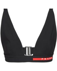 Prada - Stretch Jersey Swimsuit Top - Lyst