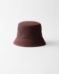Prada - Canvas Bucket Hat - Lyst