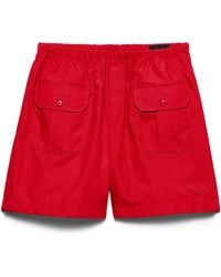 Prada - Cotton Poplin Bermudas - Lyst