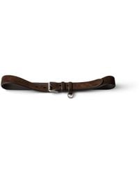 Prada - Gürtel Aus Wildleder, Damen, Größe - Lyst