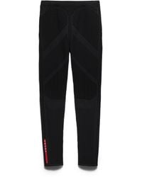 Prada - Techno Knit Technical Pants - Lyst