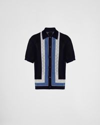 Prada - Cashmere Polo Shirt - Lyst