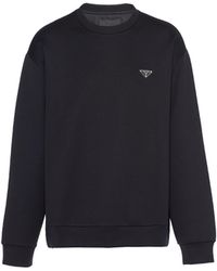 Prada - Technical Cotton Sweatshirt - Lyst