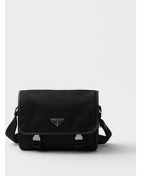 Prada - Logo-Appliqué Re-Nylon Shoulder Bag - Lyst