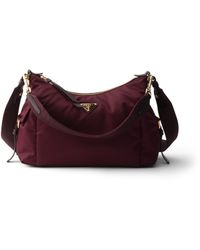 Prada - Explore Große Tasche Aus Re-Nylon Und Leder, Damen - Lyst