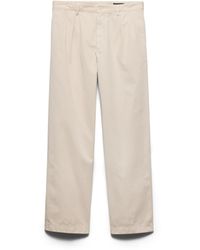 Prada - Wide-Leg Cotton Pants - Lyst
