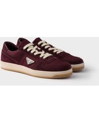 Prada - Sneakers Downtown En Re-Nylon Et Veau Velours - Lyst