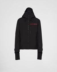 Prada Extreme-tex Snowboard Jacket in Black for Men | Lyst