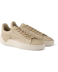 Prada - Court Leather Sneakers - Lyst