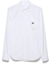 Prada - Camisa De Algodón, Hombre, Talla - Lyst