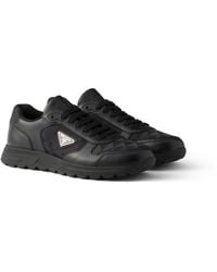 Prada - Prax 2.0 Re-Nylon And Leather Sneakers, Size 5 - Lyst