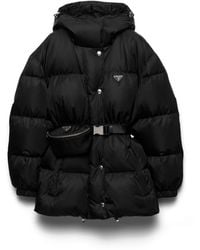 Prada - Chaqueta De Plumón En Re-Nylon, Mujer, Talla - Lyst