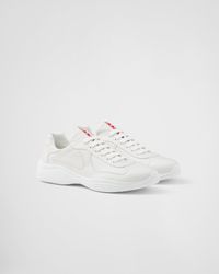 Prada - America'S Cup Nappa Leather Sneakers - Lyst