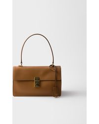Prada - Soft Sound Medium Leather Shoulder Bag - Lyst