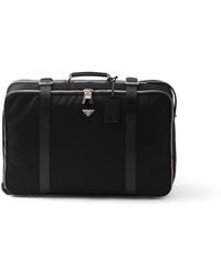 Prada - Small Re-Nylon And Saffiano Leather Suitcase - Lyst