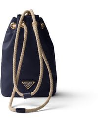Prada - Re-Nylon Smartphone Case, Baltic - Lyst