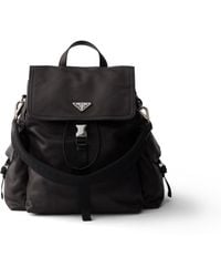 Prada - Explore Leather Backpack - Lyst