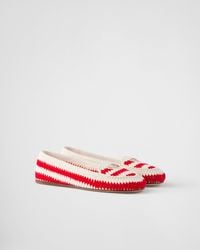Prada - Mocassins En Crochet - Lyst