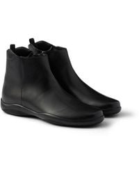 Prada - Toblach Leather Ankle Boots - Lyst