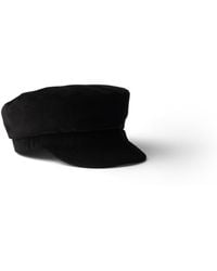 Prada - Corduroy Newsboy Cap - Lyst